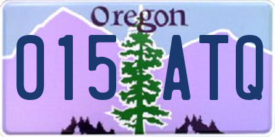 OR license plate 015ATQ