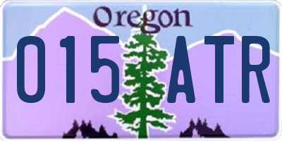 OR license plate 015ATR