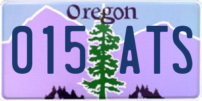 OR license plate 015ATS