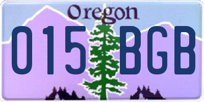 OR license plate 015BGB