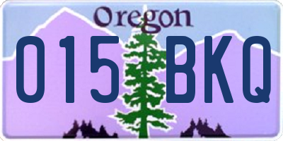 OR license plate 015BKQ