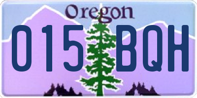 OR license plate 015BQH