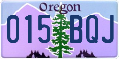 OR license plate 015BQJ