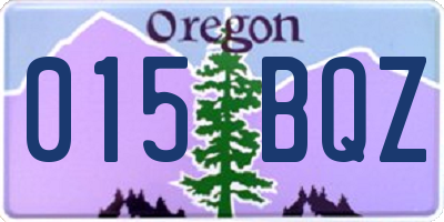 OR license plate 015BQZ