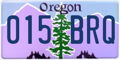 OR license plate 015BRQ