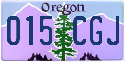 OR license plate 015CGJ
