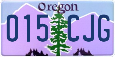 OR license plate 015CJG