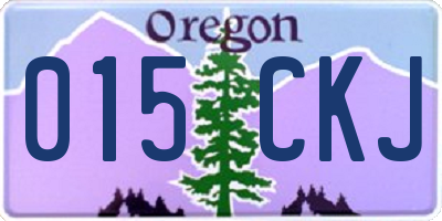 OR license plate 015CKJ