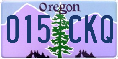OR license plate 015CKQ
