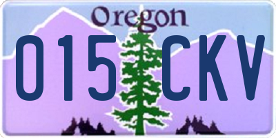 OR license plate 015CKV
