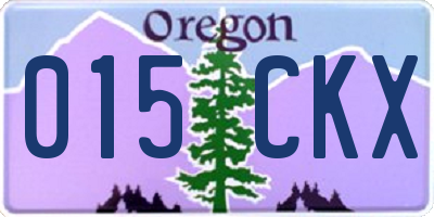 OR license plate 015CKX