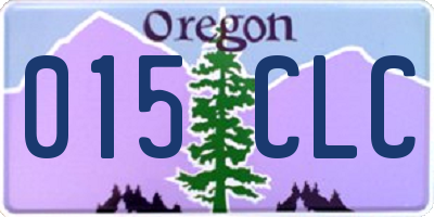 OR license plate 015CLC