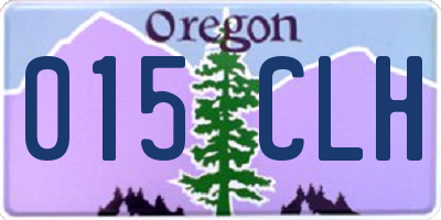 OR license plate 015CLH