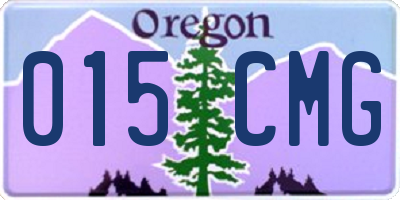 OR license plate 015CMG