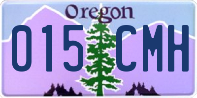 OR license plate 015CMH