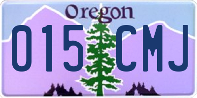 OR license plate 015CMJ