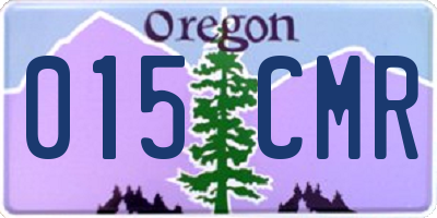 OR license plate 015CMR