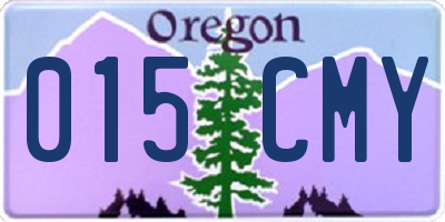 OR license plate 015CMY