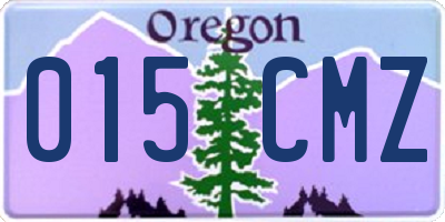 OR license plate 015CMZ