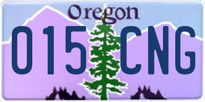 OR license plate 015CNG