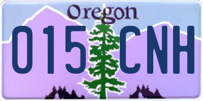 OR license plate 015CNH
