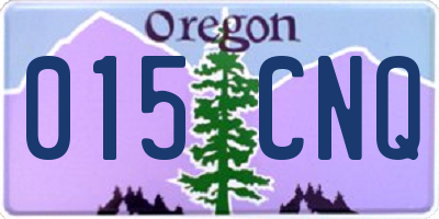 OR license plate 015CNQ