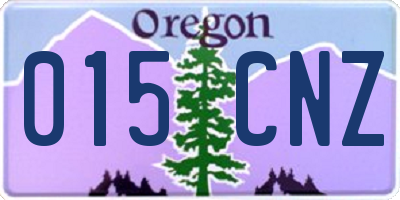 OR license plate 015CNZ