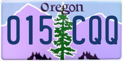 OR license plate 015CQQ