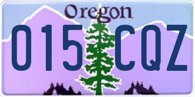 OR license plate 015CQZ