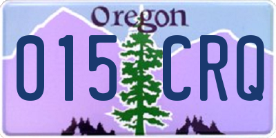 OR license plate 015CRQ