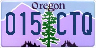 OR license plate 015CTQ