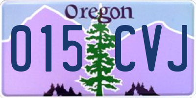 OR license plate 015CVJ