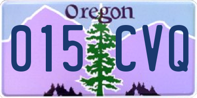 OR license plate 015CVQ