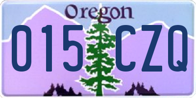 OR license plate 015CZQ
