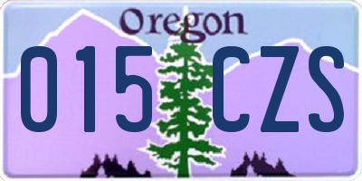 OR license plate 015CZS