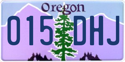 OR license plate 015DHJ