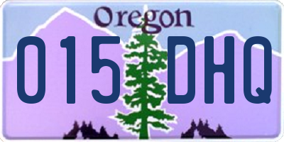 OR license plate 015DHQ