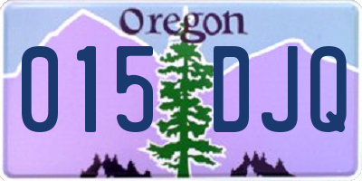 OR license plate 015DJQ