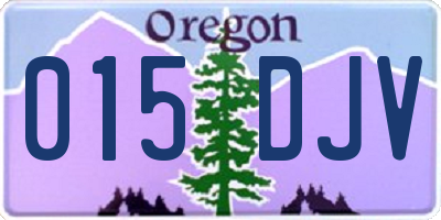 OR license plate 015DJV