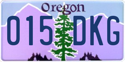 OR license plate 015DKG