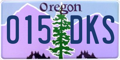 OR license plate 015DKS