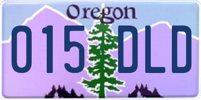 OR license plate 015DLD