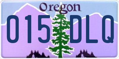 OR license plate 015DLQ