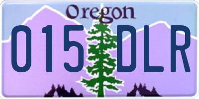 OR license plate 015DLR