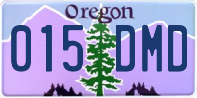 OR license plate 015DMD