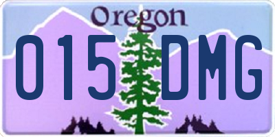 OR license plate 015DMG