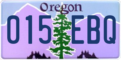 OR license plate 015EBQ
