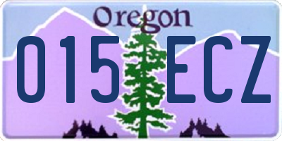 OR license plate 015ECZ