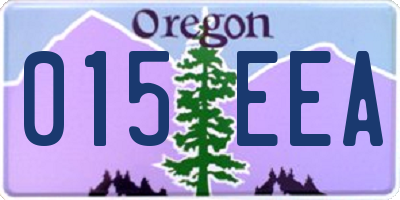 OR license plate 015EEA