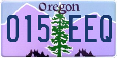 OR license plate 015EEQ